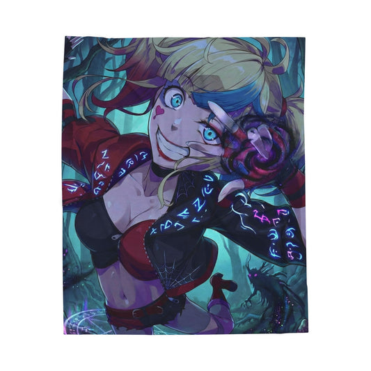 Harley Quinn Velveteen Blanket