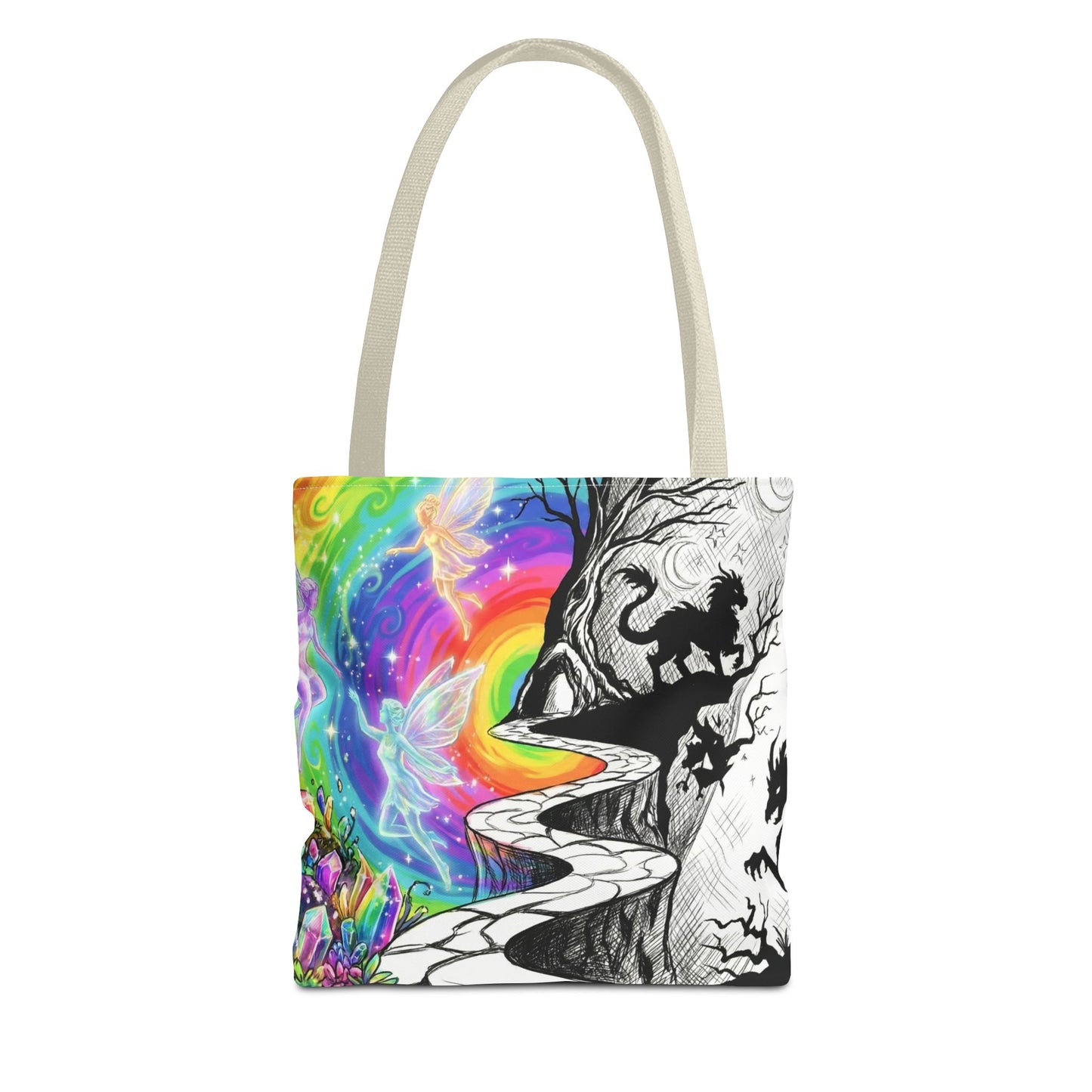 Black&White Rainbow Dream Tote