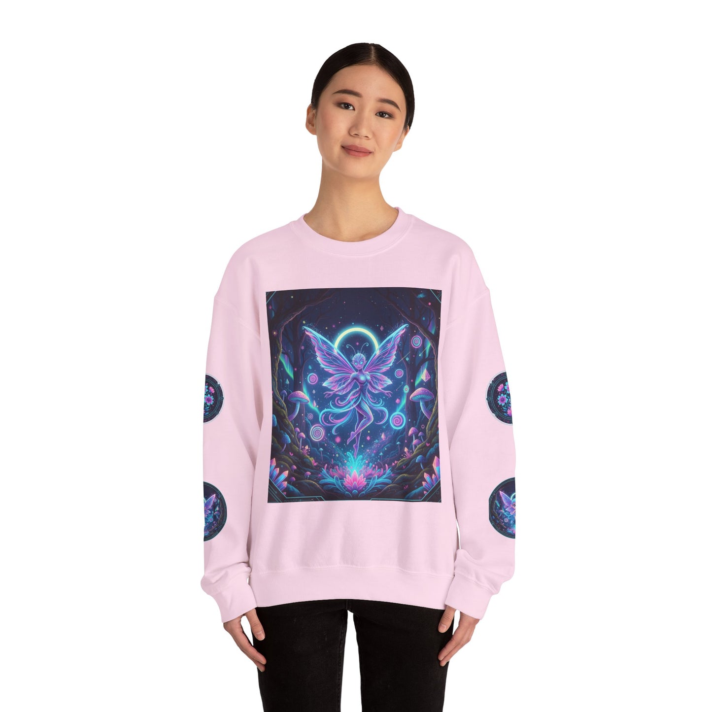 Mystical Fairy Sweatshirt - Unisex Heavy Blend™ Crewneck with Celestial Design