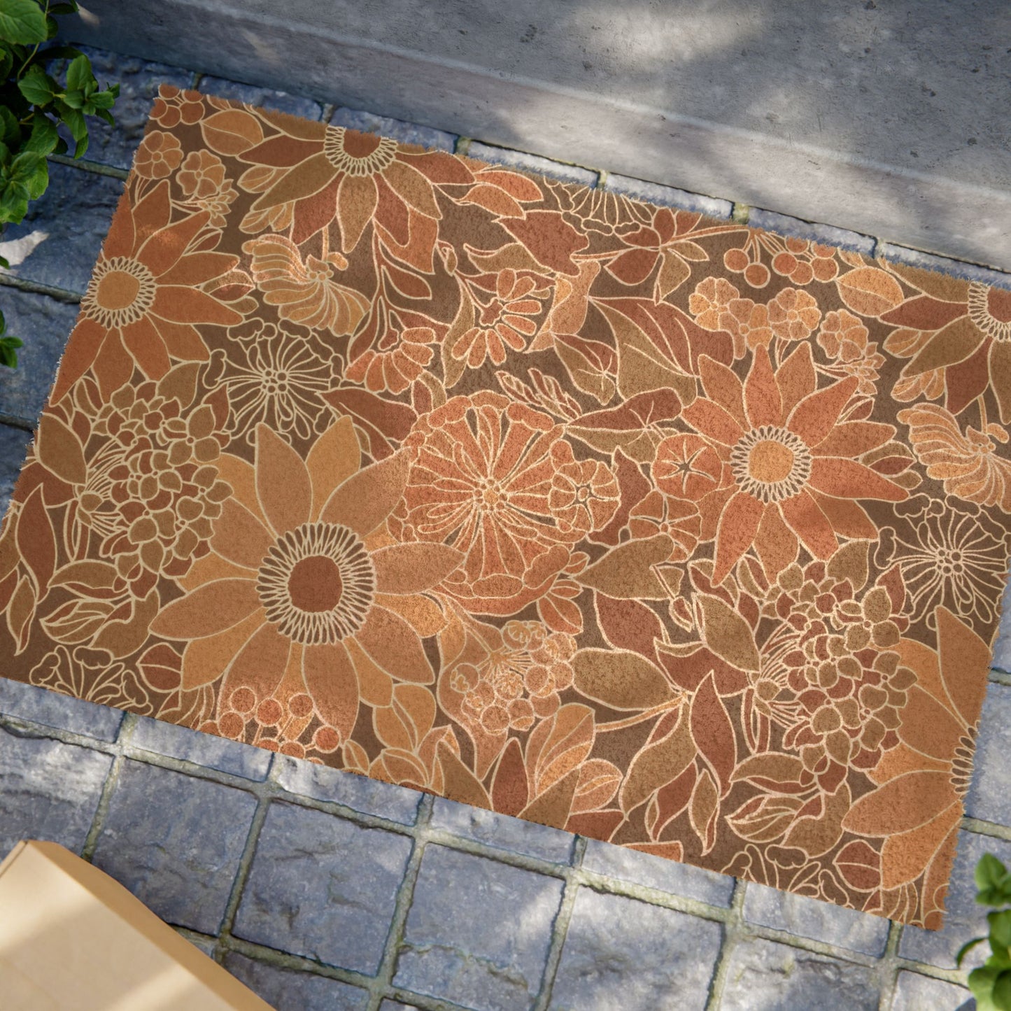 Vintage Floral Doormat