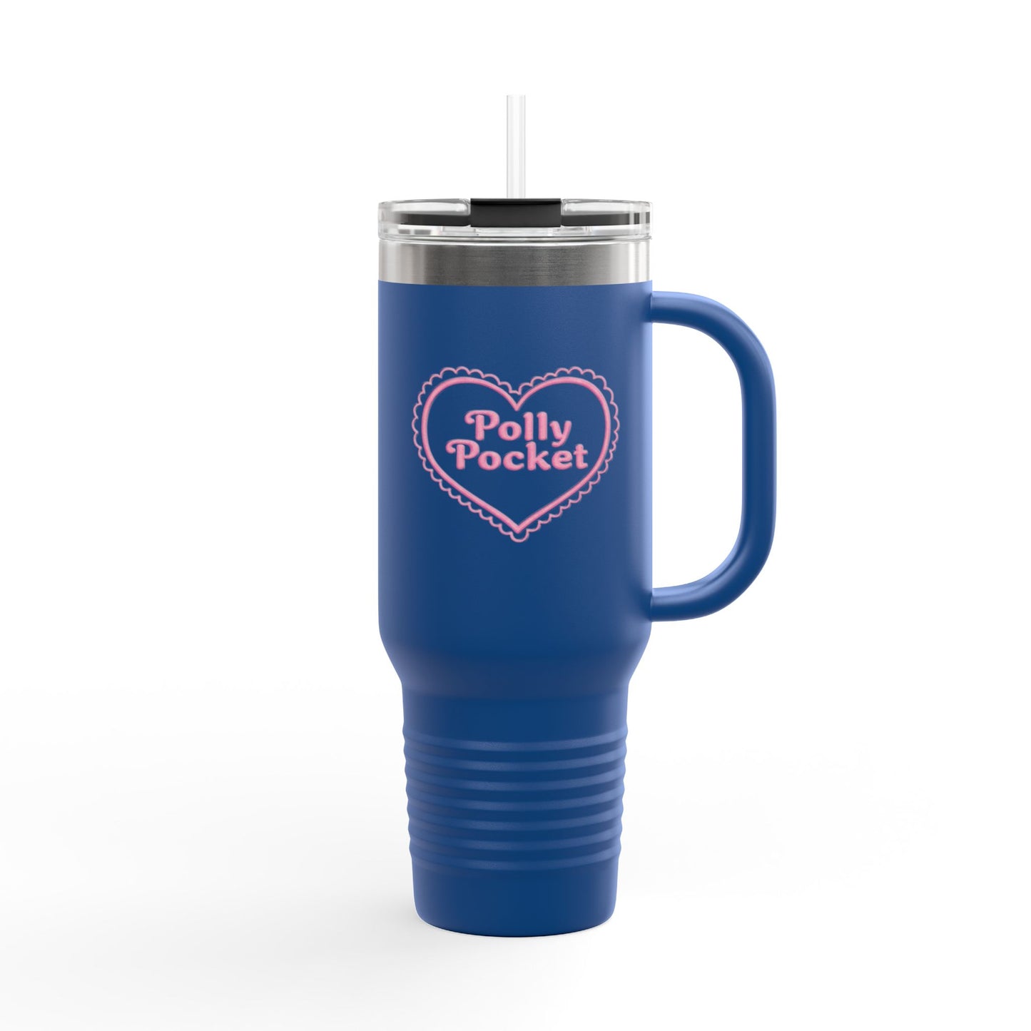 Polly Pocket Heart Insulated Travel Mug — 40oz Stainless Steel Tumbler