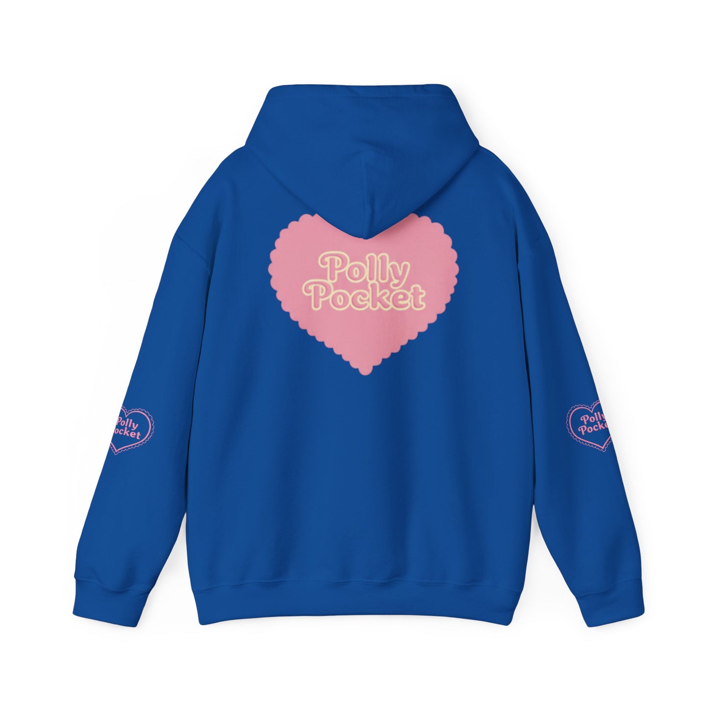 Polly Pocket Heart Logo Hoodie — Cute Retro Pink Graphic Pullover