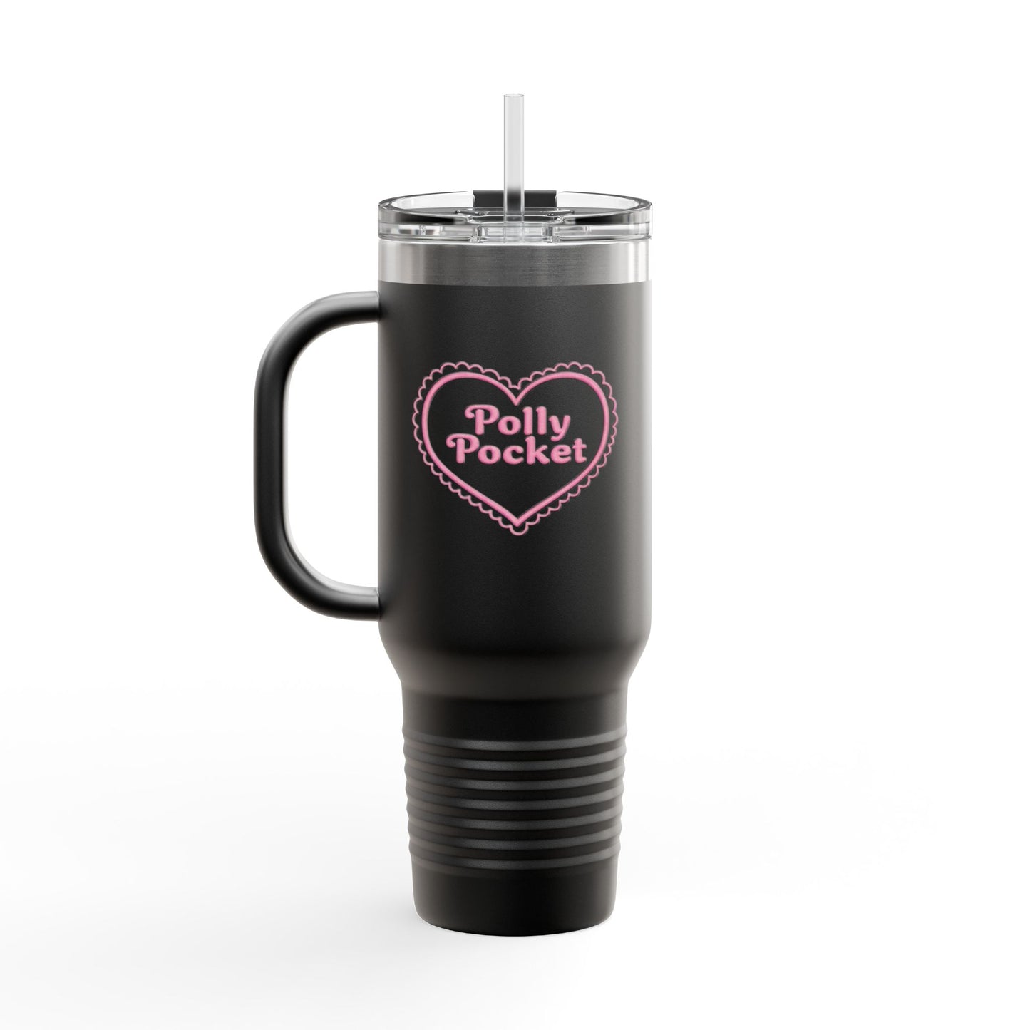 Polly Pocket Heart Insulated Travel Mug — 40oz Stainless Steel Tumbler