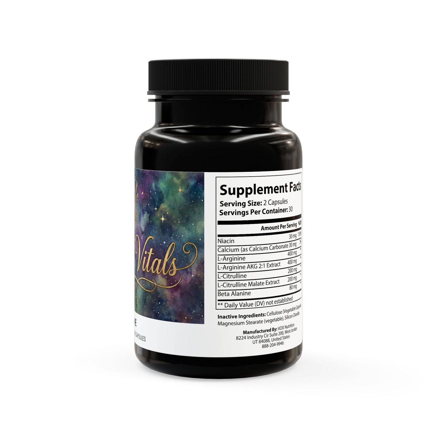 Aetheria Vitals L-Arginine Supplement (60 Capsules)
