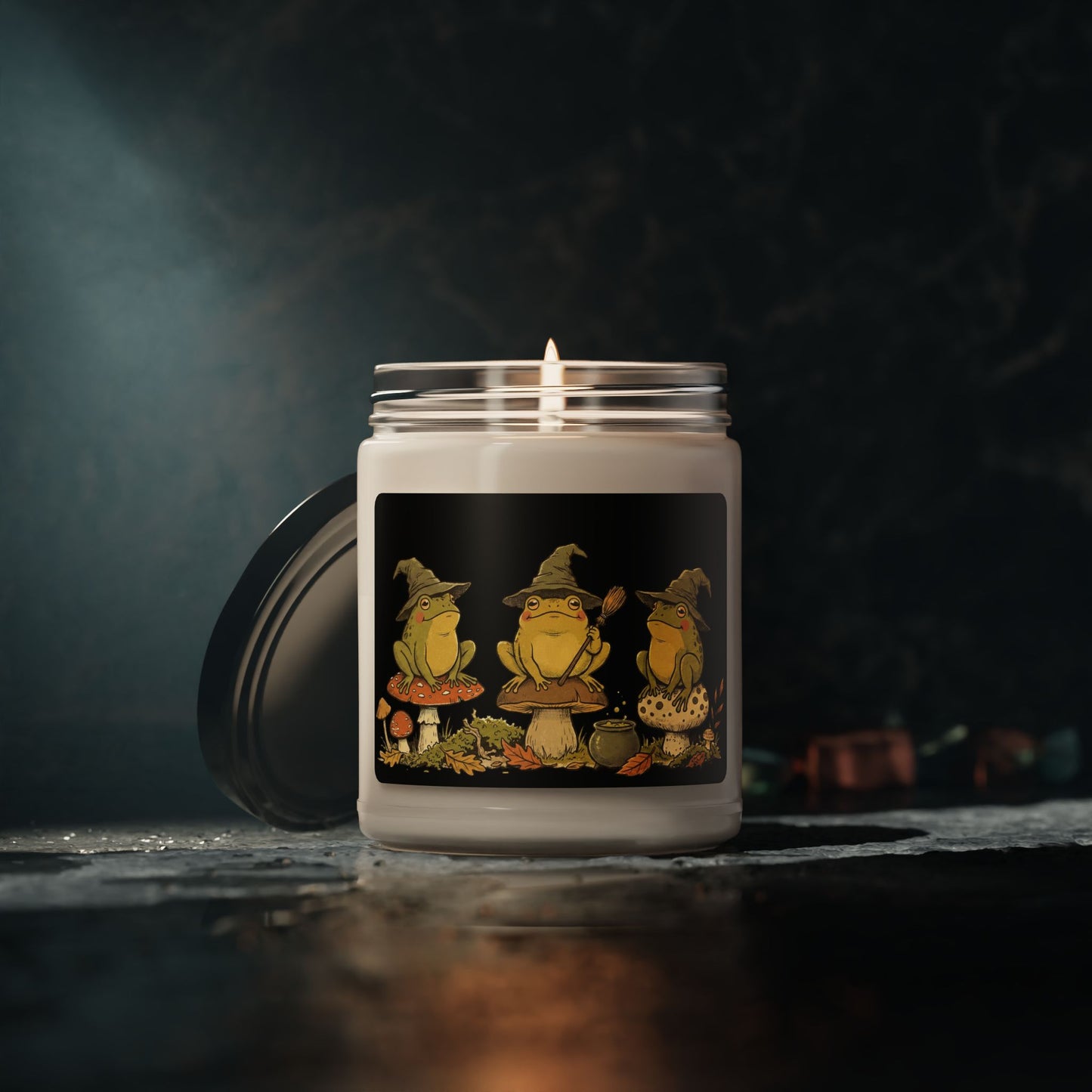 Witchy Frog Trio 9oz candle