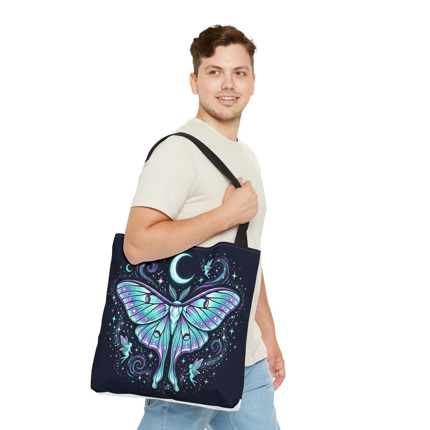 Celestial Luna Moth Tote Bag