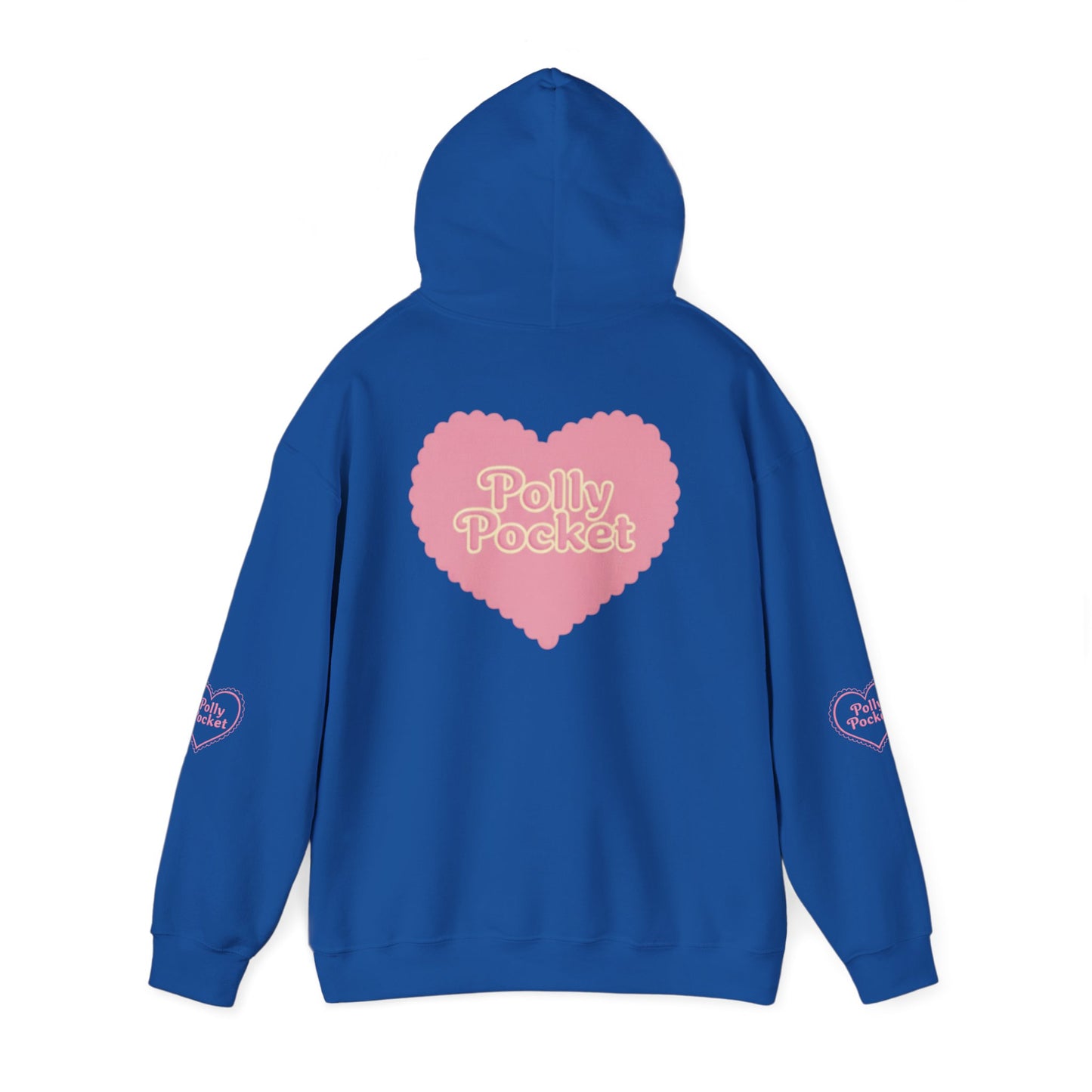Polly Pocket Heart Logo Hoodie — Cute Retro Pink Graphic Pullover