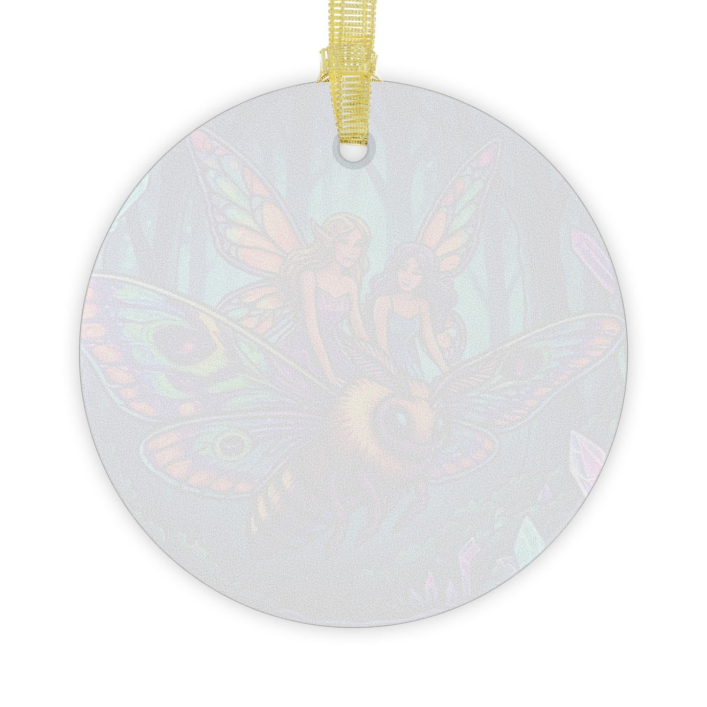 Fairy Joyride Glass Ornament