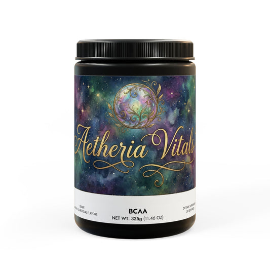 Aetheria Vitals BCAA Supplement, Grape (325g, 11.46oz, 50 servings)