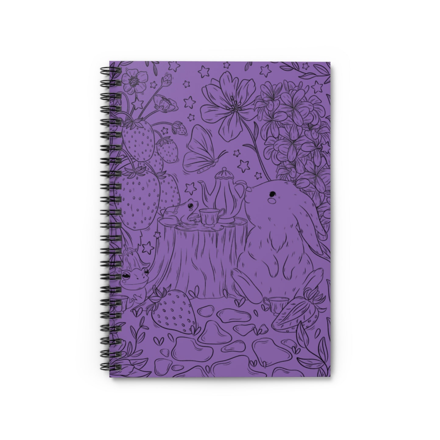Springtime Tea Party Spiral Notebook