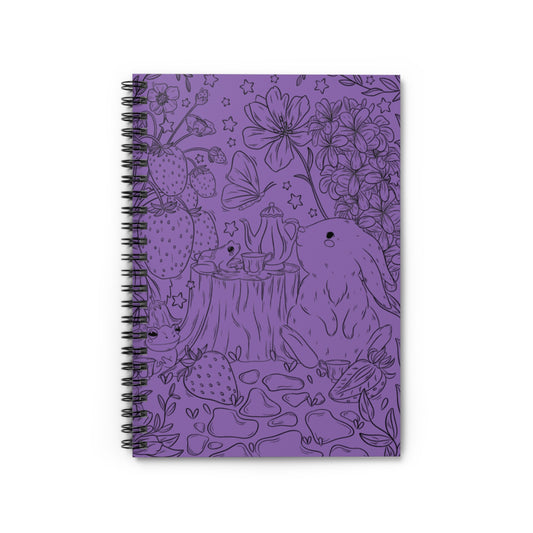Springtime Tea Party Spiral Notebook