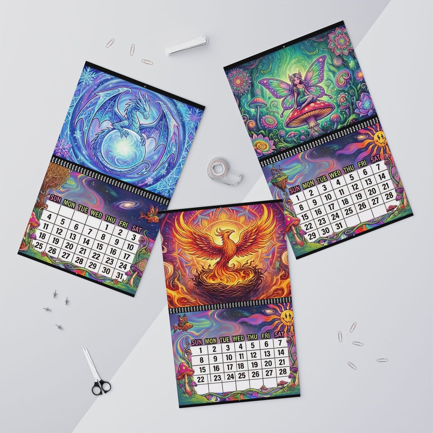 KalypsoArts Trippy 2026 Calendar