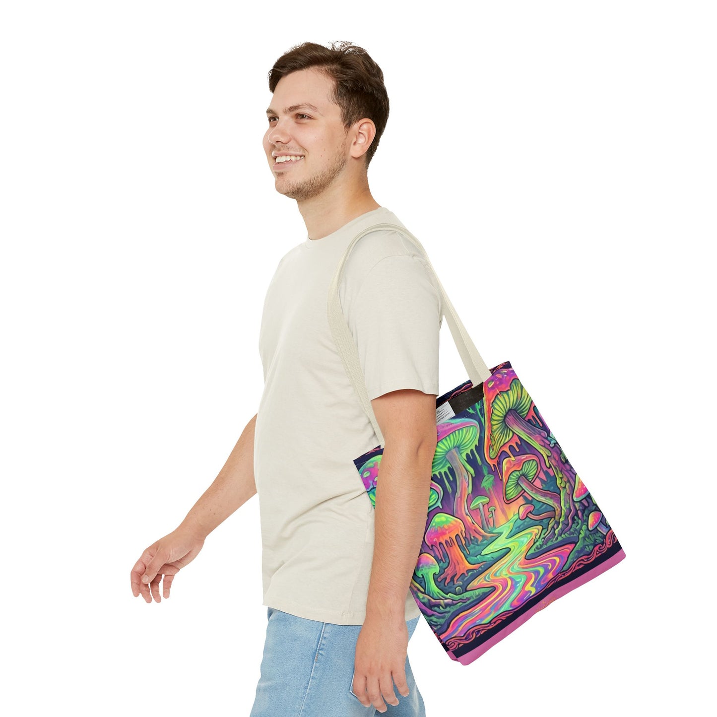 Trippy Mushroom Tote