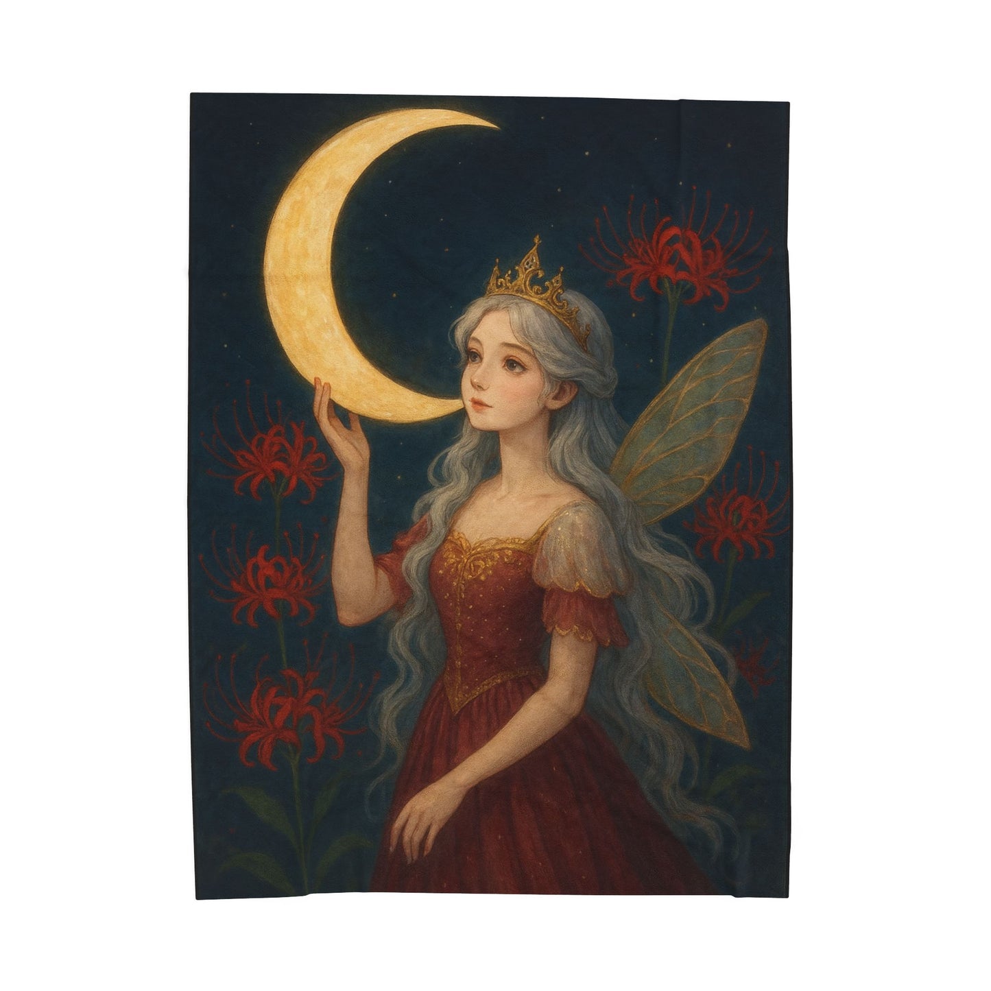 Crimson Princess Velveteen Blanket